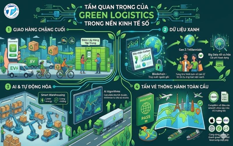 Tầm quan trọng của Green Logistics trong Nền kinh tế số